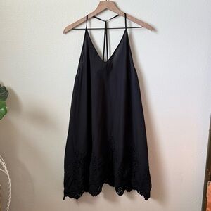 Intimately Free People Elegant Black Lace Hem Dress